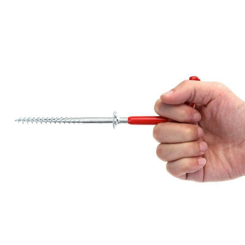 Camping Tent Stake Ice Fishing Screw Rod Stand Screw Thread Ground Anchor Holder