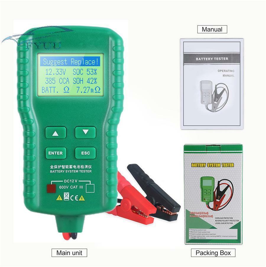 12V New Battery Tester 100~1700CCA Storage Battery Lead Acid Cranking Charging
