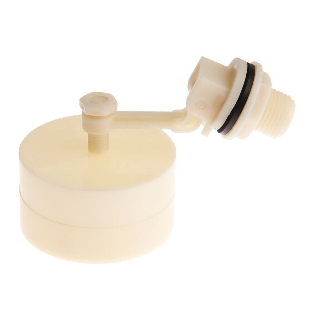 Aquarium Float Valve 1/2" Automatic Fill Tank Feed Water Level Control Plastic