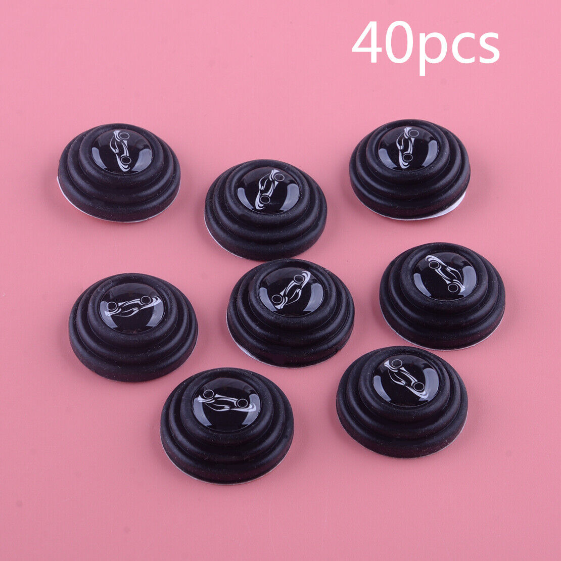 40Pcs Car Door Anti-Collision Pad Sound Insulation Shock-Absorbing Gasket Assy