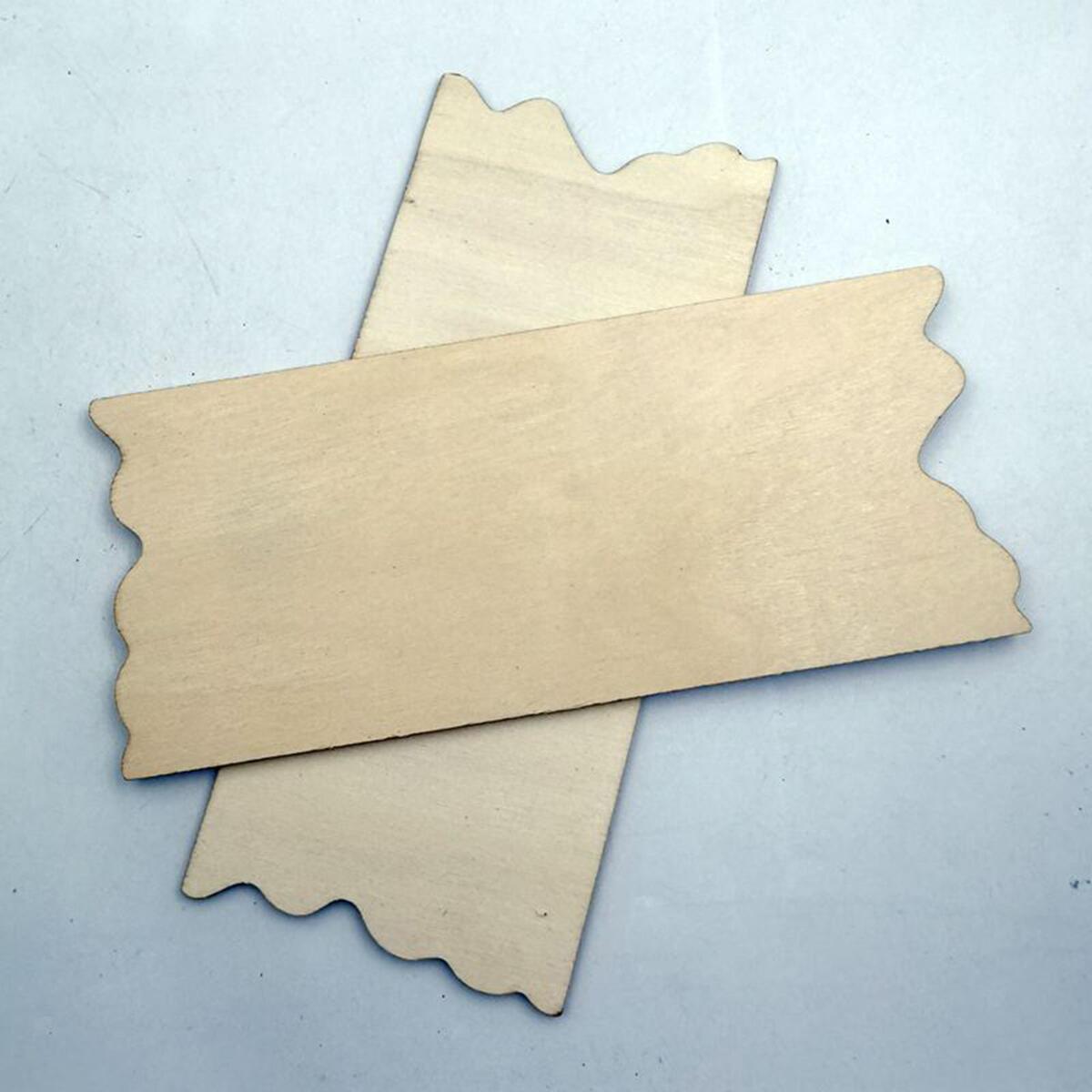 24Pieces  Plaques Plain en Sign Board with Jagged  DIY
