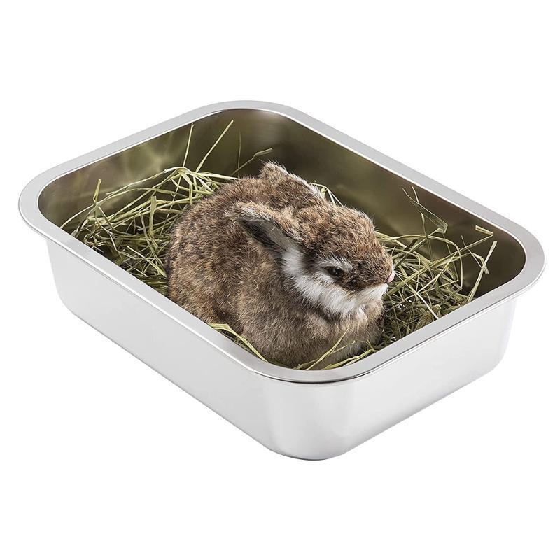 Smooth Surface Metal Pan High Quality Stainless Steel Litter Box Thickening Gift