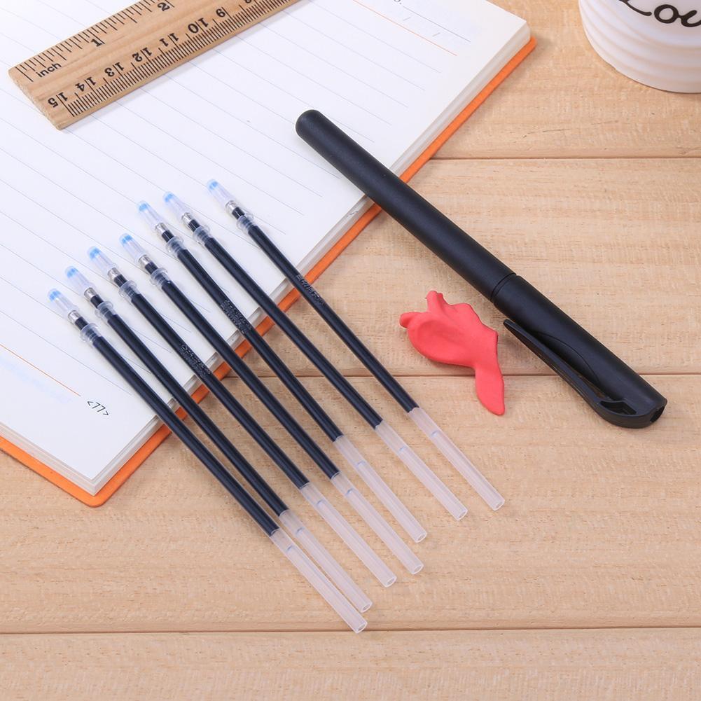 Plastic Magic Auto Vanishing Ink Erasable Pen Refills Kit Ball Point Pen