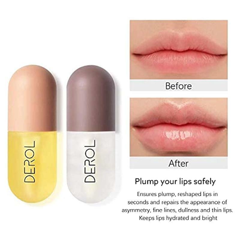 2pcs 5.5ml Moisturizing Lip Plumper Serum Natural Plant Extract Lips Enhancer