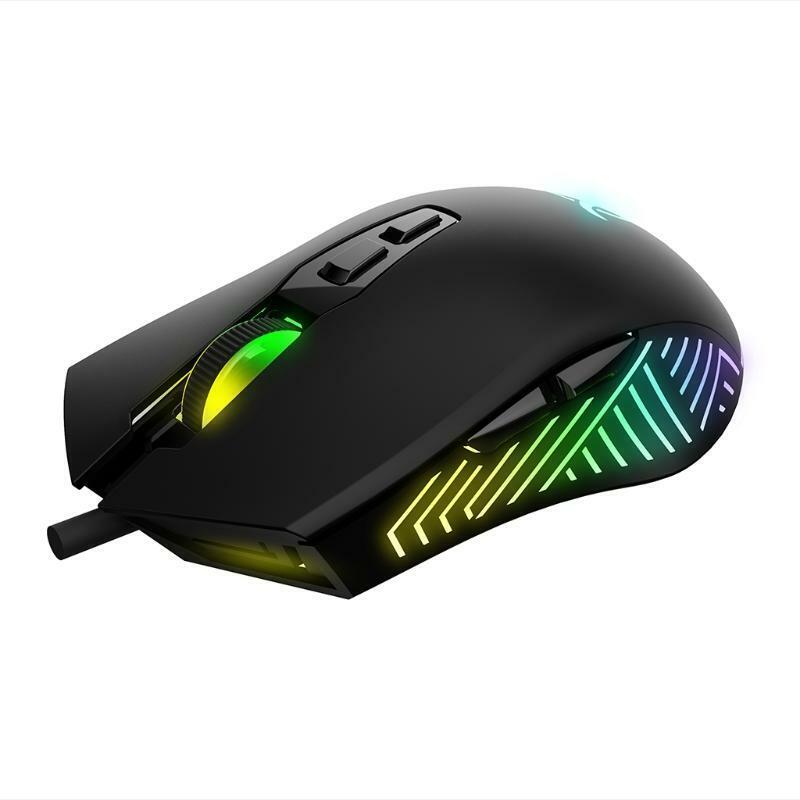 Portable USB Wired Optical Mouse Ergonomic Mouse 1600dpi for Laptop Computer