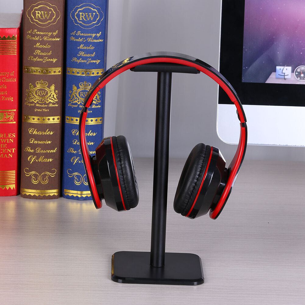 Headphone Holder Earphone Headset Display Stand Bracket Universal (Black)