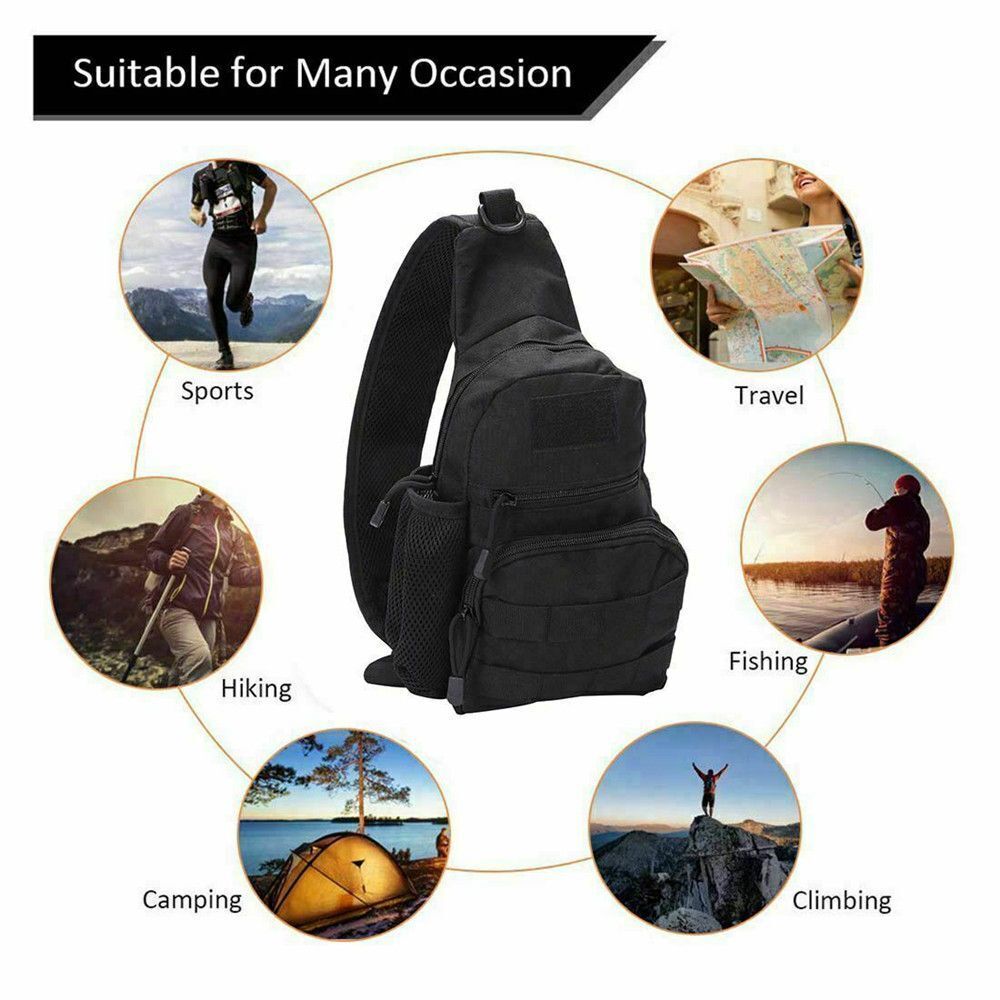 Outdoor Sport Oxford Travel Chest Bag Backpack Cross Body Bag Shoulder Pack