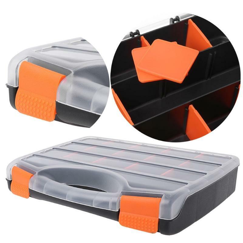 Plastic Hand Tool Storage Case Spanner Screwdriver Parts Hardware Organizer Box