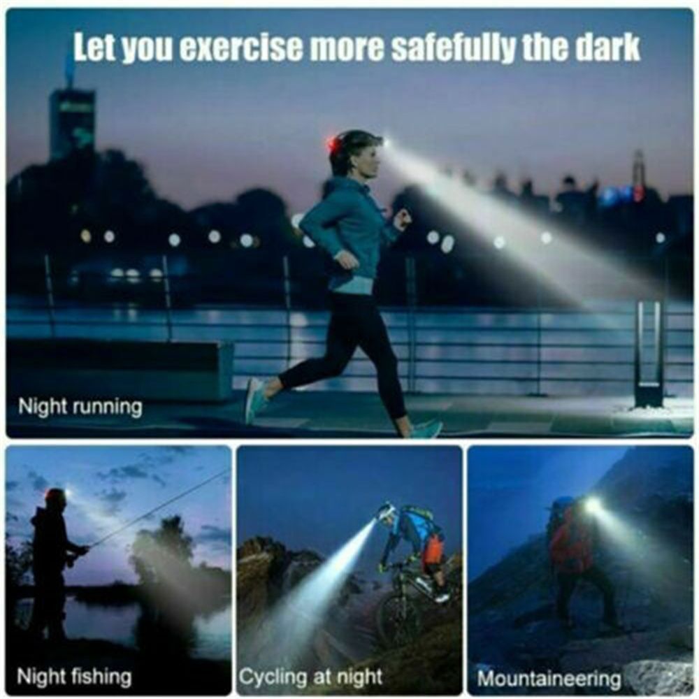 Fishing Flashlight Head Torch LED Headlamp Zoom Headlight Fishing Light