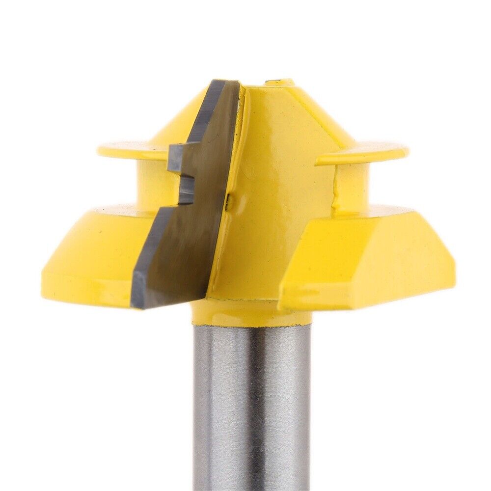 45 Degree Router Bit Matched Tongue Groove 1/2 Inch Shank Milling Chisel Cutter