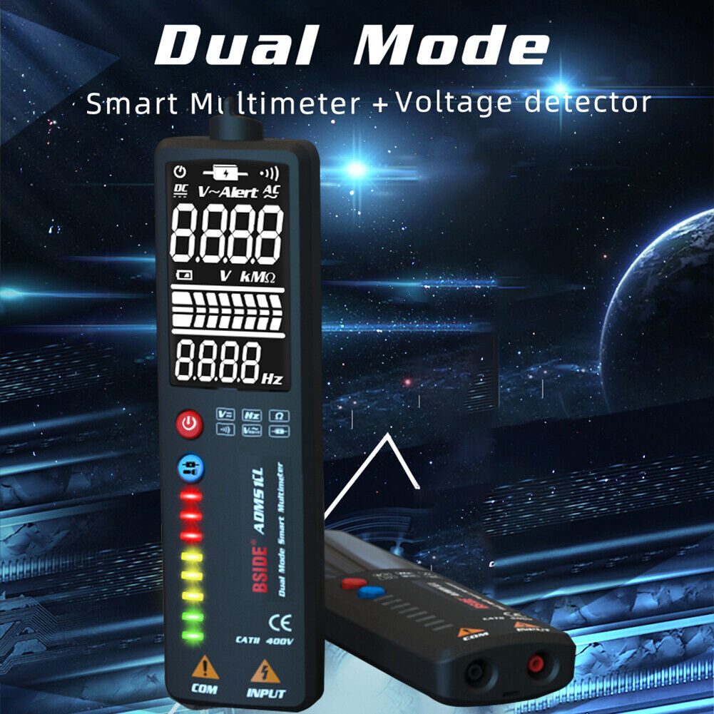 ADMS1CL LCD Intelligent Digital Multimeter+Electric Pen with Analog Strip