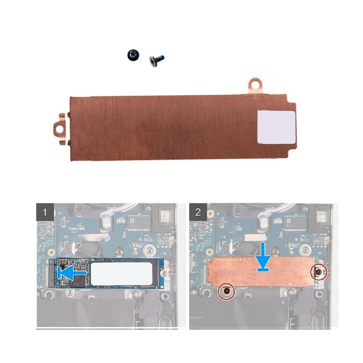 2280 M.2 SSD Heatsink  w/ Bracket for  G15 5510 5511 Laptop