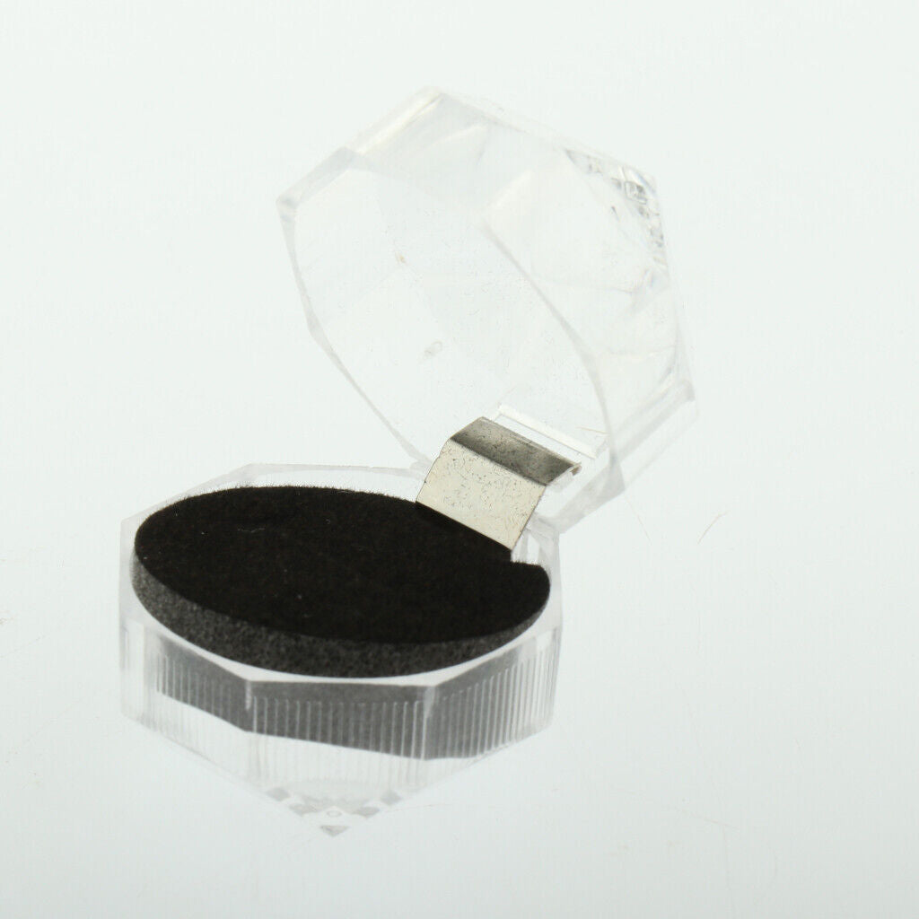 20PCS Acrylic Transparent  Small Plastic Jewelry Display Case Black