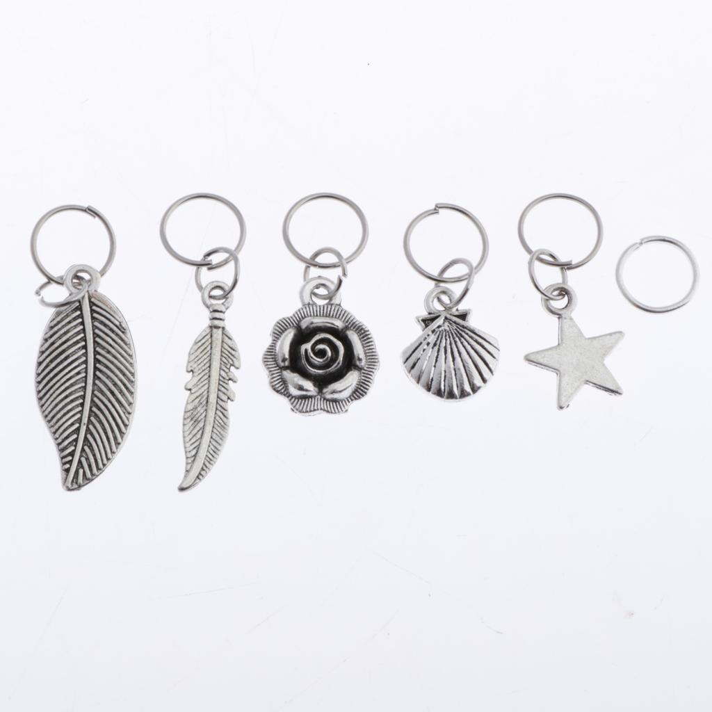35Pcs Metal Hair Braid Pins Rings Hoops Hair Accessories Hair Decor Braiding