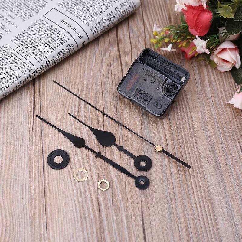Quartz Wall Clock Movement Mechanism Motor Hands Battery Operated DIY Repair Kit
