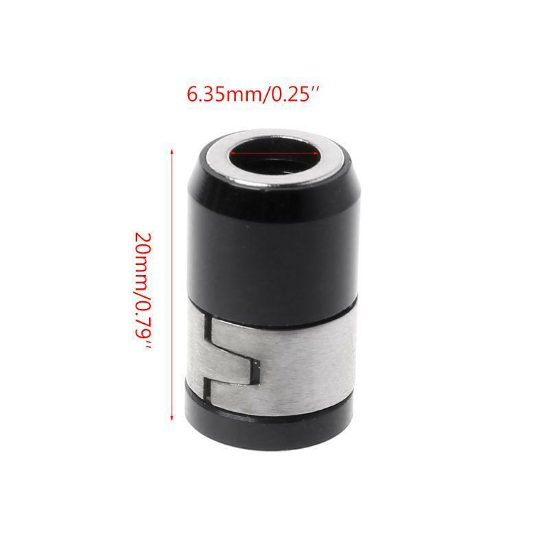 Magnetic Ring 1/4" 6.35mm Metal Strong Magnetizer Screw Electric Phillips Bits