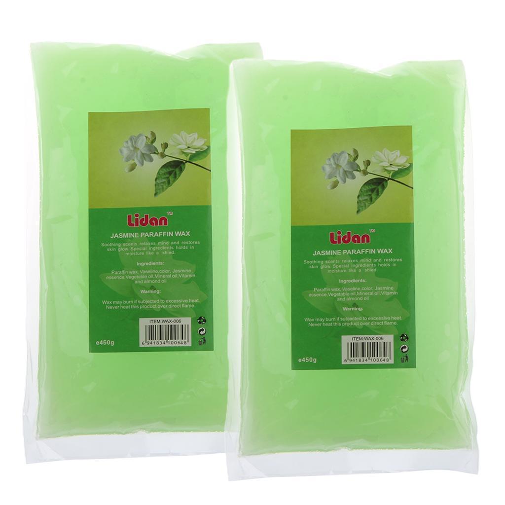 2x Paraffin Wax Hand & Feet Care Moisturizing Refill Liquid Bath Spa Jasmine