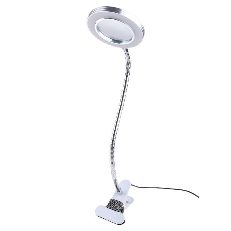 8X Illuminated Magnifier Flexible Rotation Desktop Magnifying Glass Soldering
