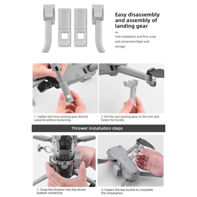 Air Thrower Drop Device Kit for DJI AIR 2S/AIR 2 Transport Dropper System