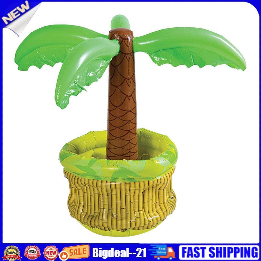 Beverage Cooler Storage Ice Pad Beach Party Inflatable Coconut Ice Bucket