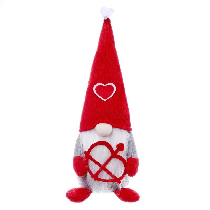 2pcs Valentines Day Gnome Plush Mr and Mrs Scandinavian Tomte Elf Decorations