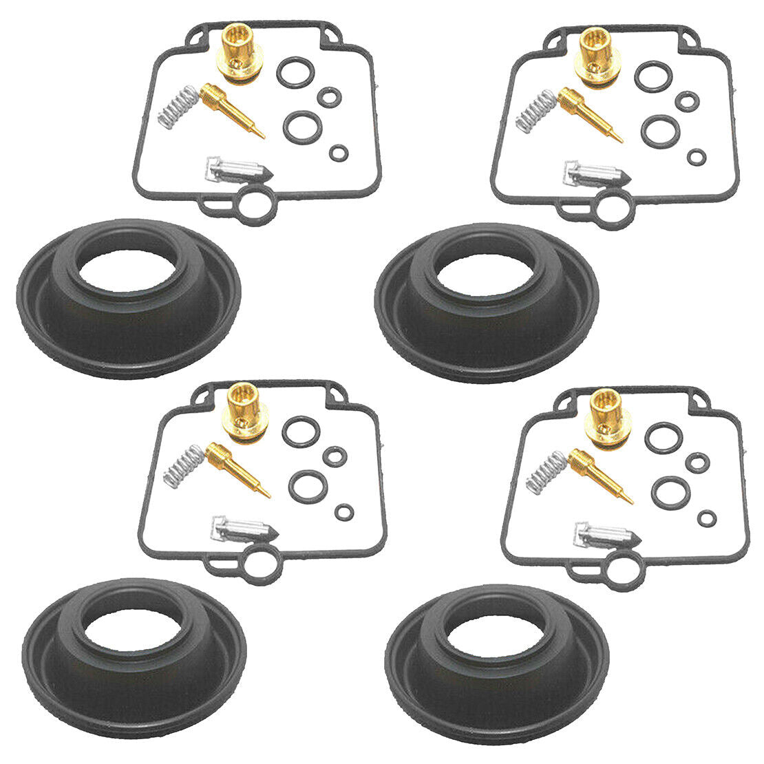 4set Carburetor Carb Diaphragm Kit Fit for Suzuki GSXR 750 1990-91 GSXR750W