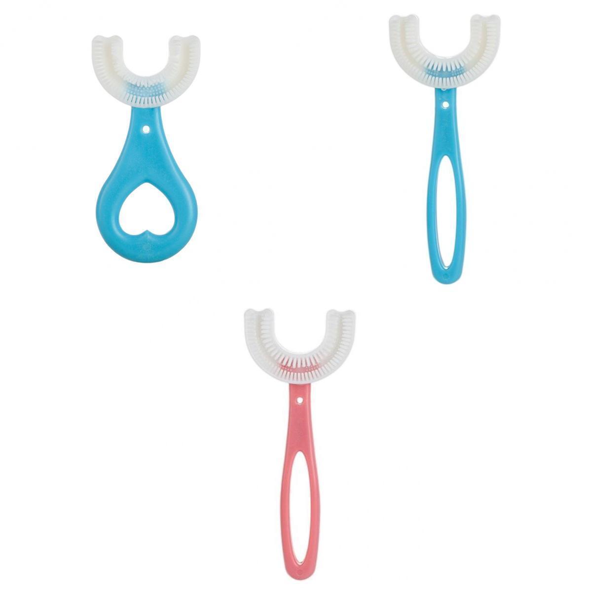 3 Pieces Teeth Cleaning Manual Brush U-Shape Oral Tooth Cleaning