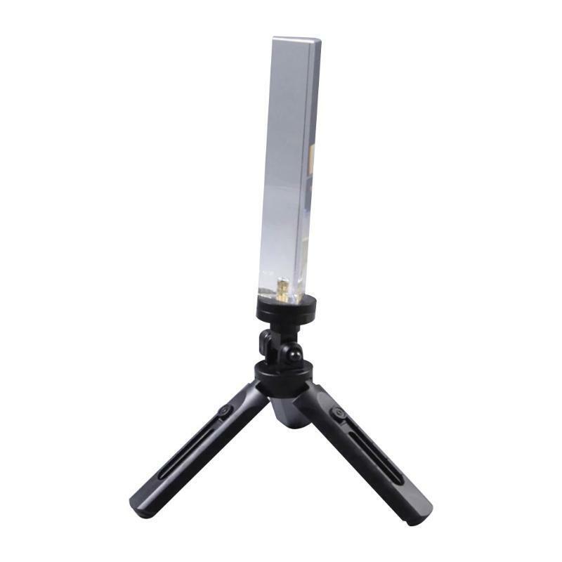 Photography Prism Crystal w/ Stand&1/4 In Thread Optical Glass Triangular Prism