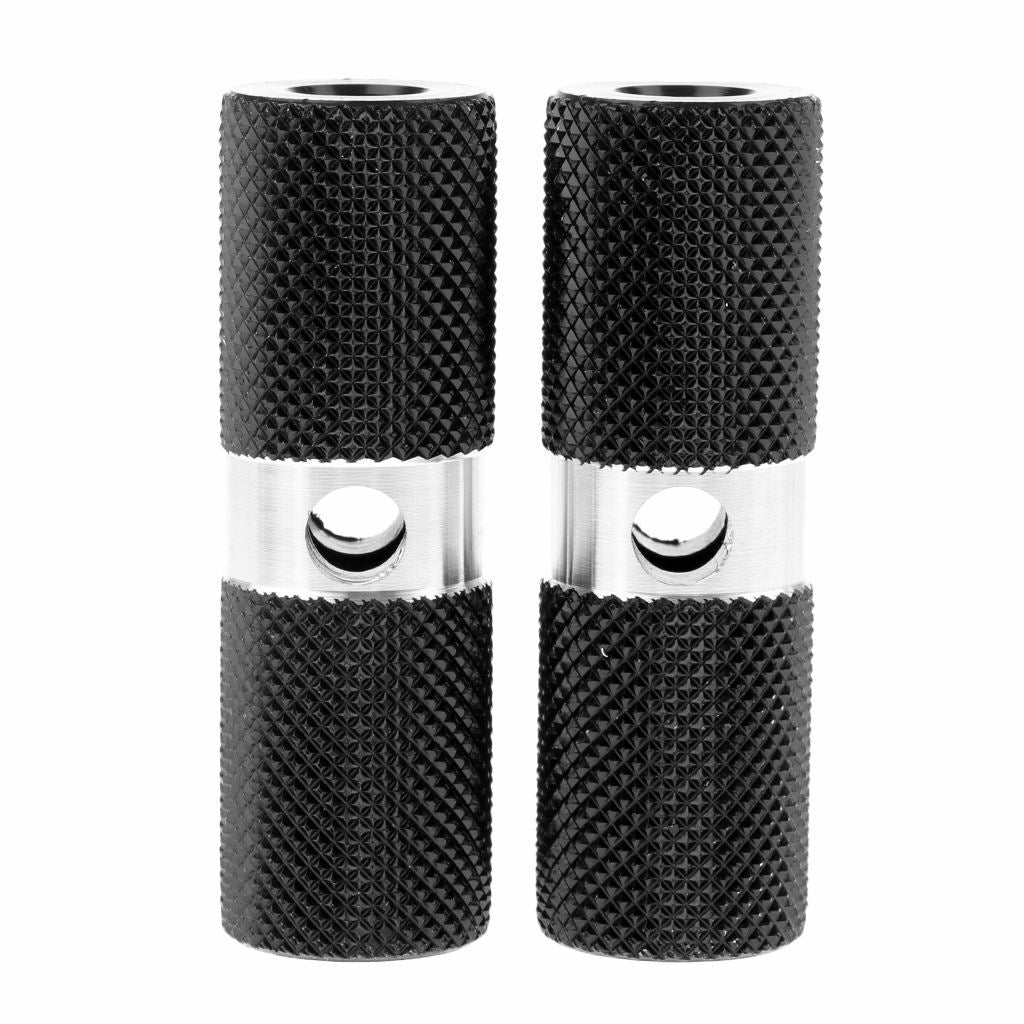 2x Cylinder BMX 3/8 inch  Foot  Pegs  Bicycle Accessories Black