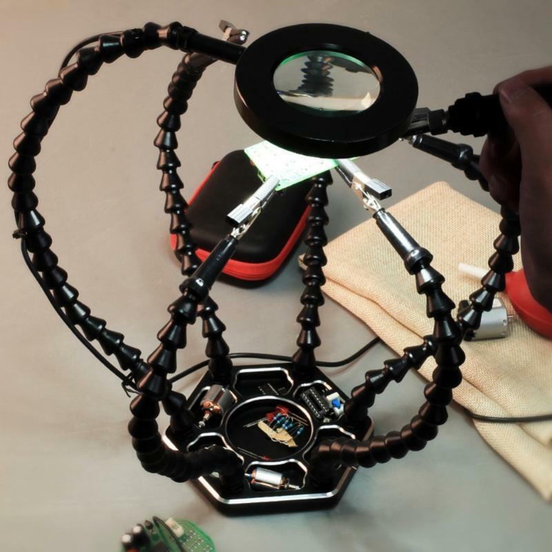 Helping Hands Soldering Station Third Hand W/ 6 Flexible Soldering Helping Arms