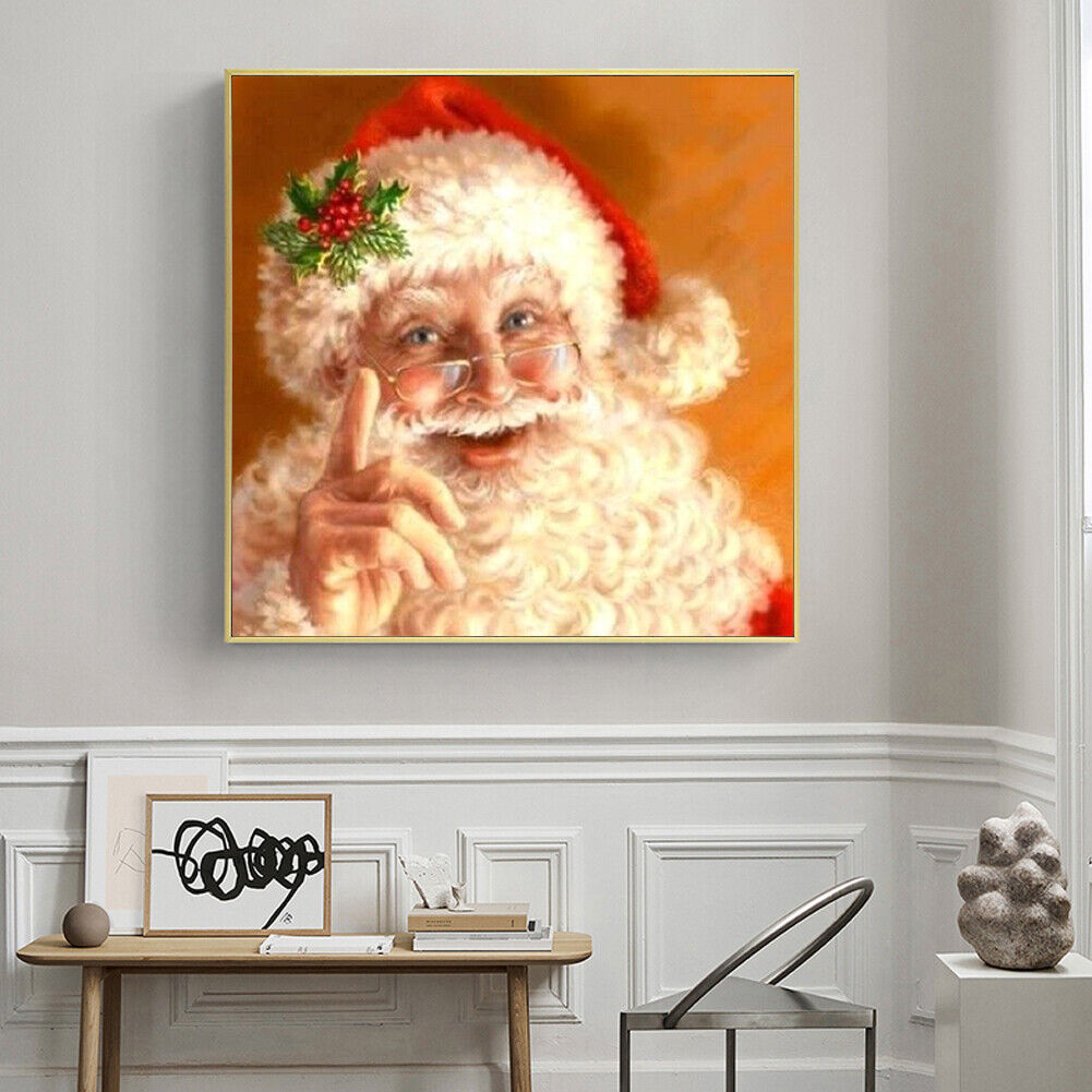 5D DIY Christmas Santa Claus Full Round Drill Diamond Painting Kit Craft
