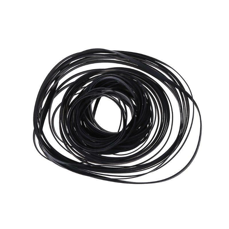 Replacement Turntable Belt Rubber Flat Drive Belt for Record Player Walkman DVD