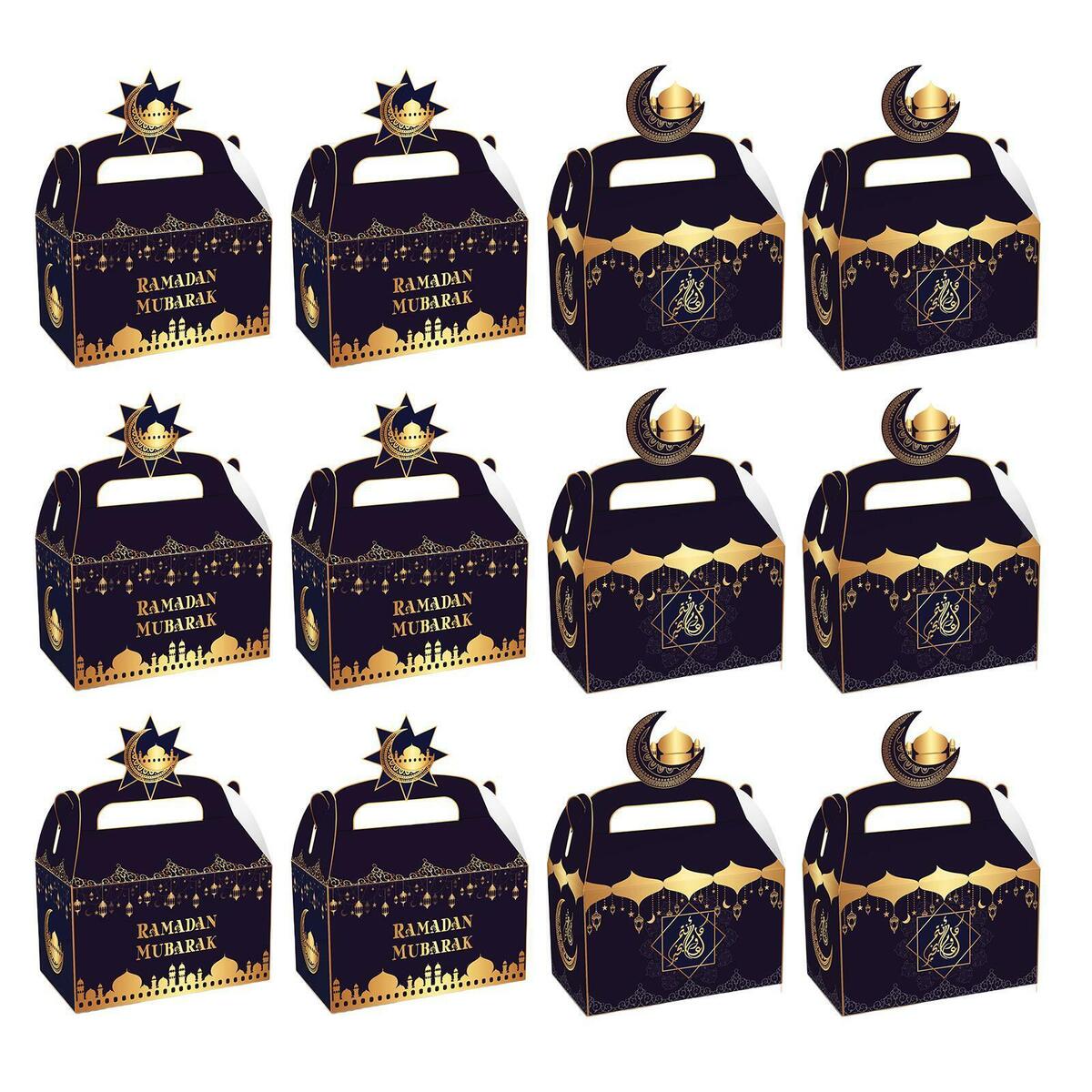 24pcs Gift Bags Party Favor Bag Eid  Islamic Ramadan Decor Ornament