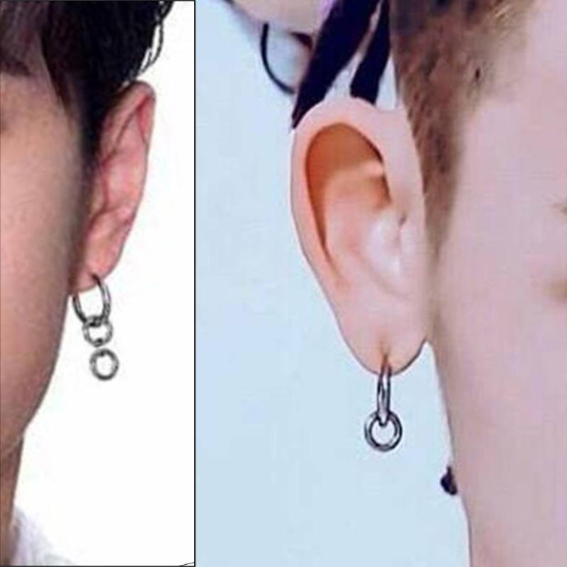 Polished Circle Earrings Gothic Yibo Style Jewelry Gift Awards Commemoration