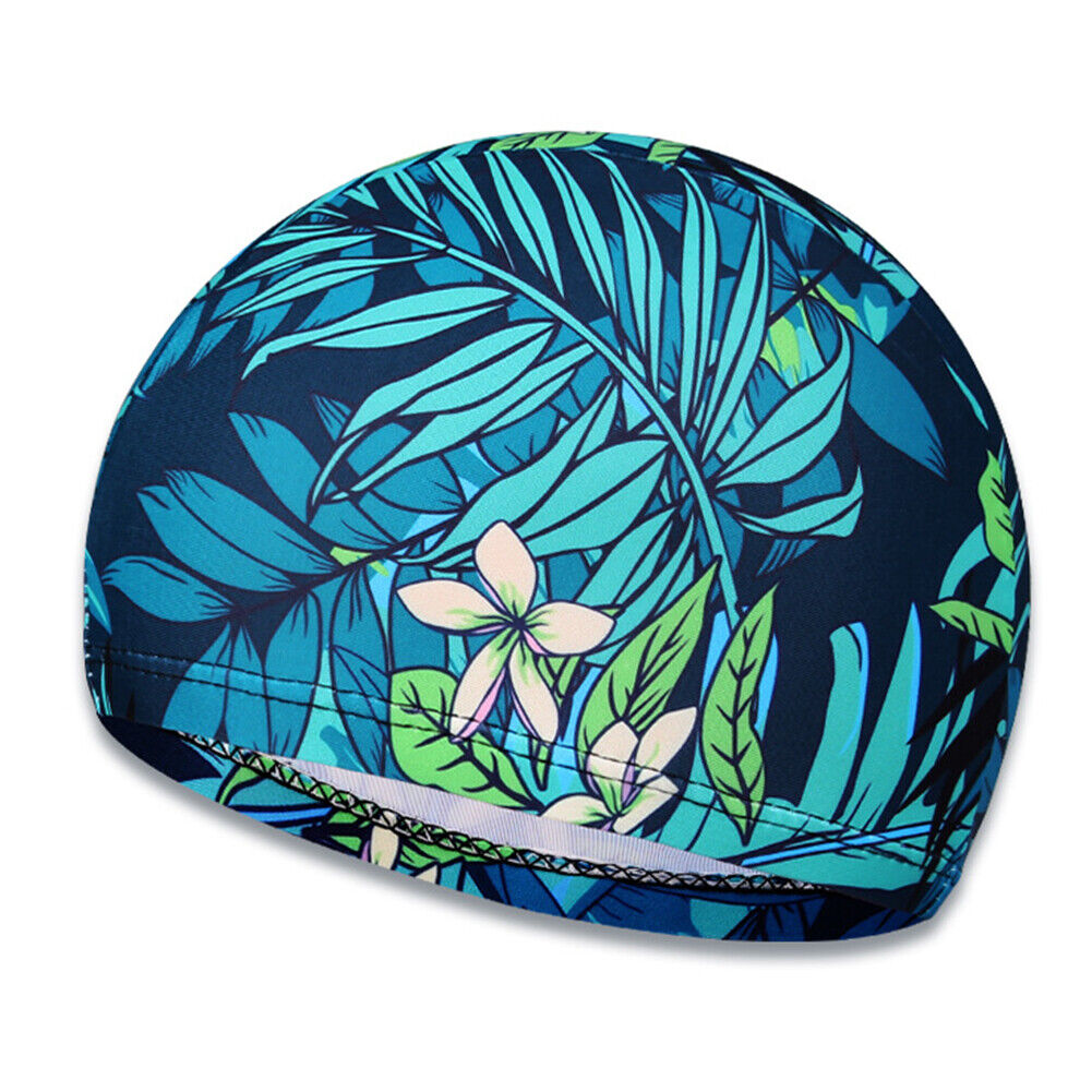 Swimming Caps Women Men Waterproof Ear Hair Protection Swim Hat (Green)