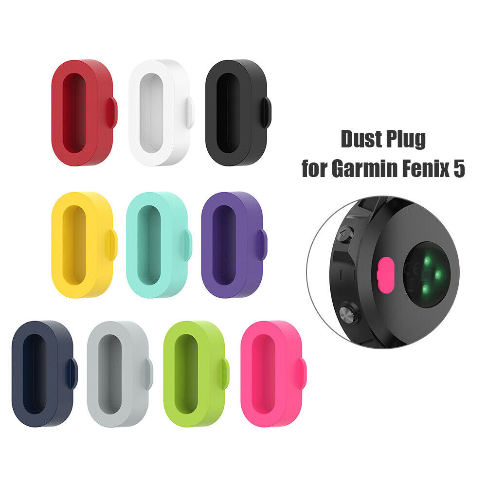 10pcs Silicone Charger Port Dust Plugs for Garmin Venu 2 Venu 2S Fenix 5