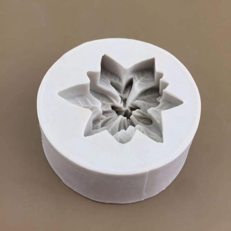 Cake Little Holly Leaf Soap Decorating Baking Fond Polymer Craft Art DIY Mold