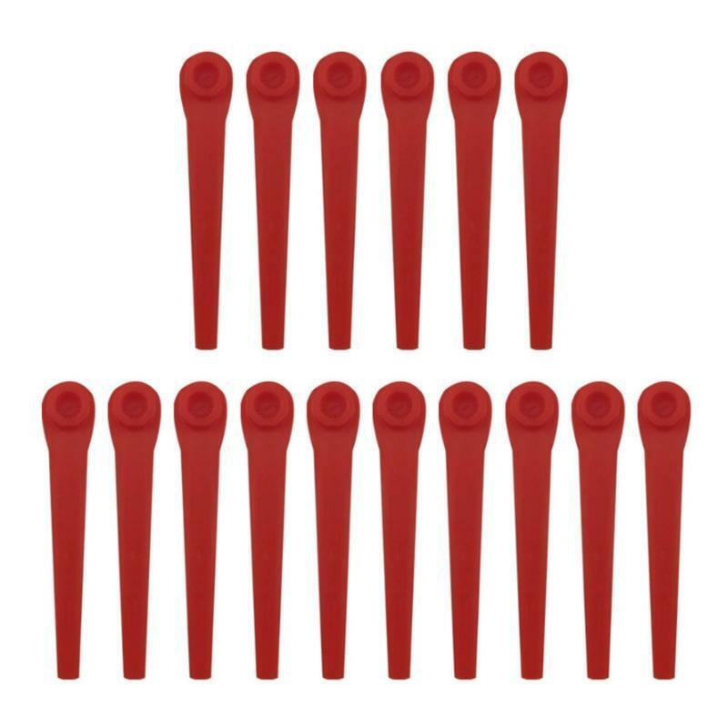 100Pcs Plastic Grass Trimmer Blades Replacement Lawn Mower Blade Garden Tool