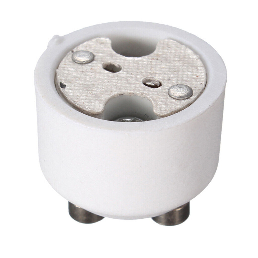 white color  GU10 to MR16 Adapter Lamp Fe &  Converter Socket