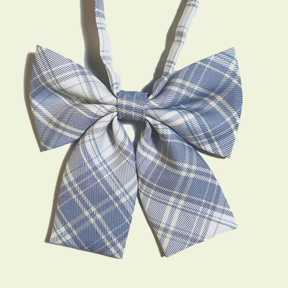 Lovely School Uniform Checkered JK Japanese Collar Bow Bow Tie Sailor Style