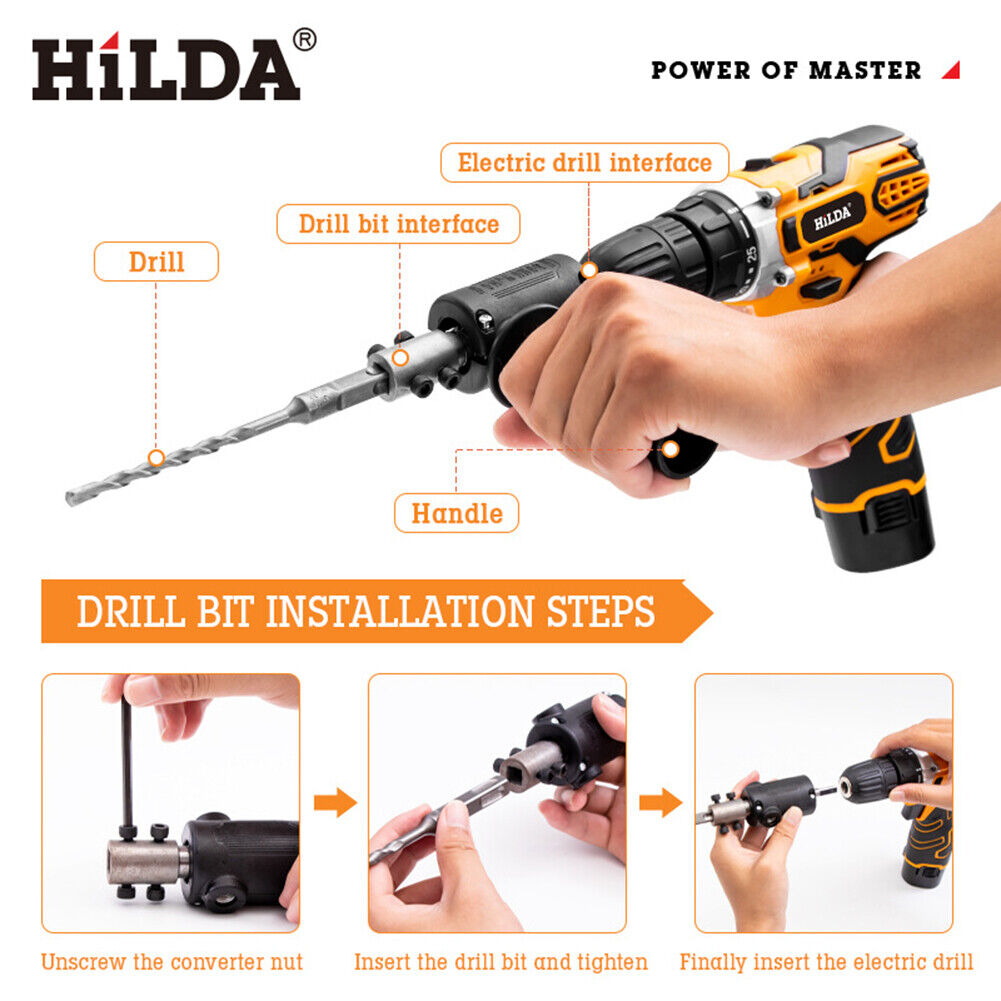 Multi-Purpose Electric Drill Modified Converter Conversion to Hammer Tool
