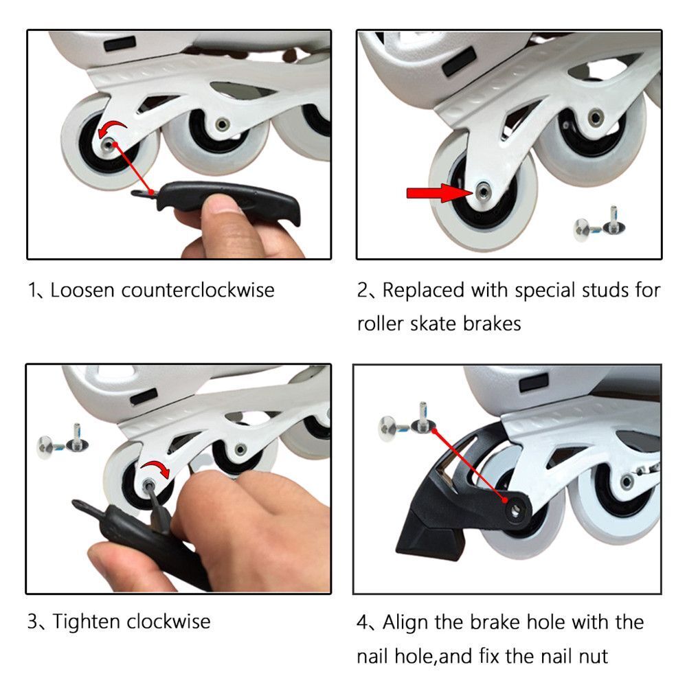 Sports Safety Skating Durable Non-Slip Brakes Pads Skates Brakes Block Roller