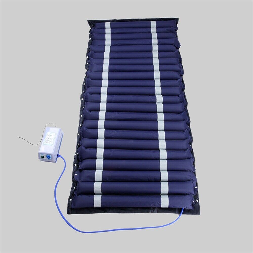 Dark Blue Medical Anti Decubitus Air Mattress + Electric Pump + Inflating Pipe