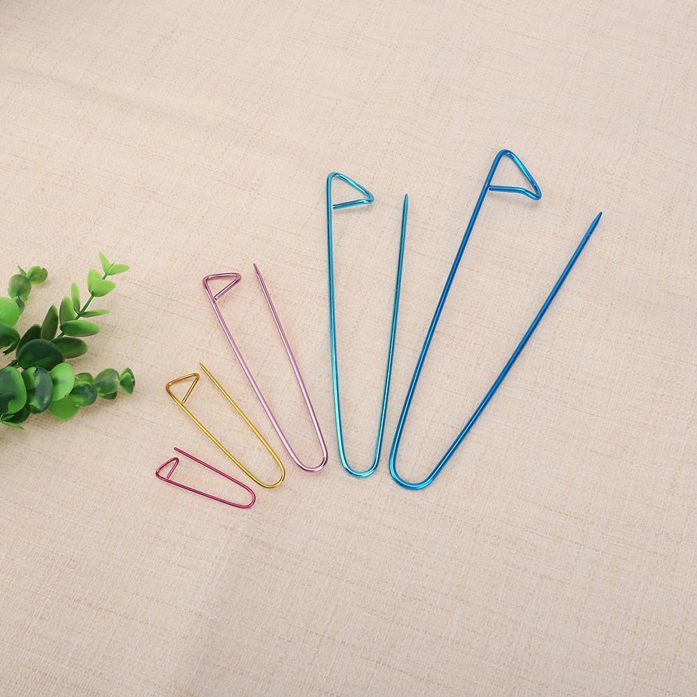 5pcs Aluminum Alloy Knit Holders Knitting Needles Markers Craft Hook