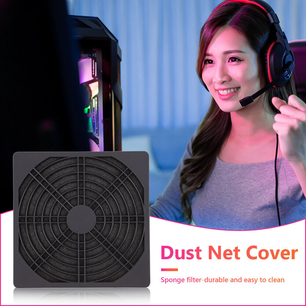 5pcs 60mm PC Computer Case Fan Dust Filter Screen Plastic Dustproof Grills