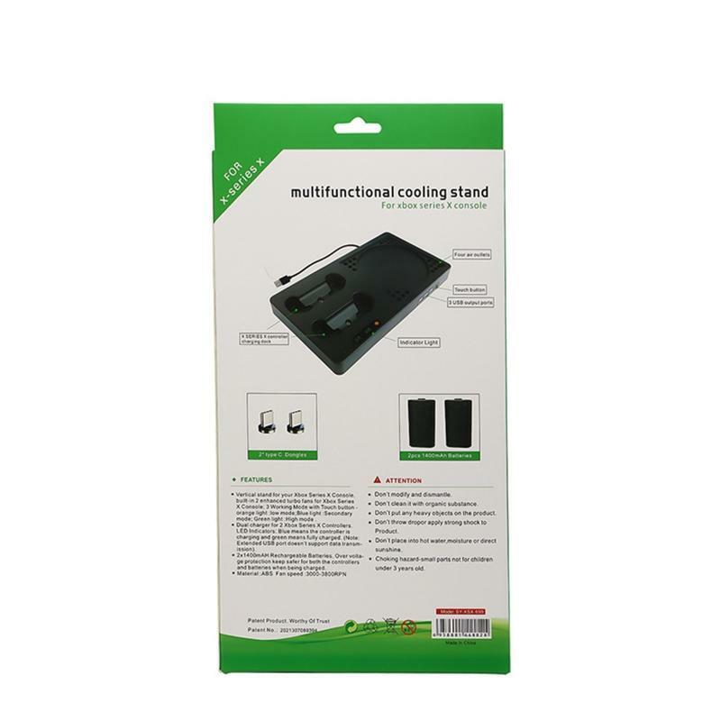 Magnetic 2 in 1 Cooling Base Charging Stand Fan Heat Sink Base For Xbox Series X