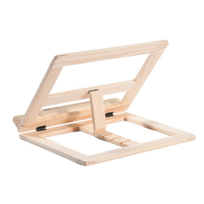 Wood Reading Stand Adjustable Book Holder Stand Bookrest Recipe Cookbook Holder