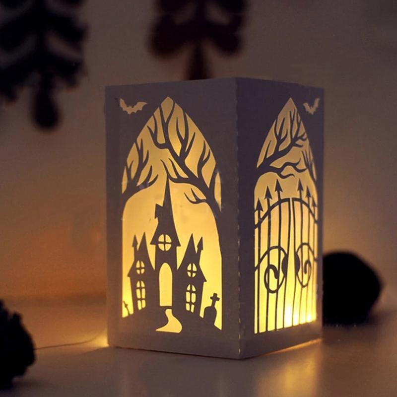 Halloween House Lantern Cutting Dies Handmade Stencil Mold Embossing Pattern