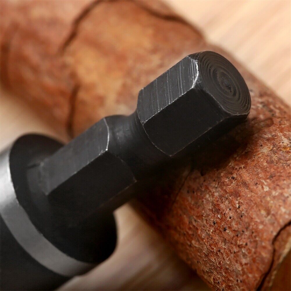 3Pcs Hex Shank 90° Degree 5 Flute Countersink End Chamfer Wood Drill Bit Set