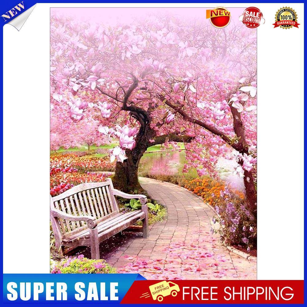 DIY Full Drill Diamond Painting Peach Tree Cross Stitch Embroidery Mosaic
